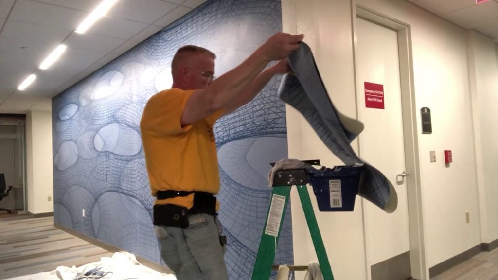Commercial Wallpaper Installation